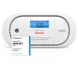 X-Sense Kohlenmonoxid Melder, TÜV-Zertifiziert, mit digitalem LCD-Display, CO Melder mit austauschbarer 5-Jahres-Batterie und Spitzenwertspeicher, XC01-R