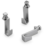Naber Alto Haken-Set edelstahlfarbig