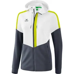 ERIMA Fußball - Teamsport Textil - Jacken Squad, white/slate grey/bio lime, 42