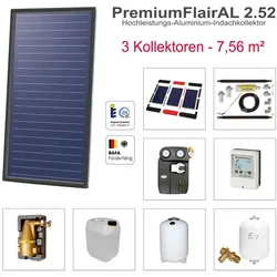 Solarbayer PremiumFlairAL Indach-Solarpaket 3 Bruttofläche 7,56 m2 Solaranlage