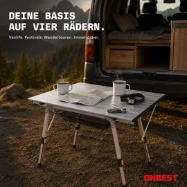 onbest Klapptisch Norderney Silber