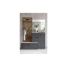 Bega Consult Fynn Kompaktgarderobe 148x199x38 grau