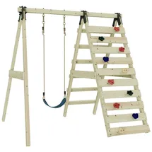 Rebo Schaukel Lavendel aus Holz in Blau