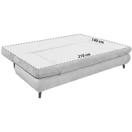 ed exciting design ED Lifestyle Sunny Lux 3DL Schlafsofa Holzwerkstoff/Nosag -