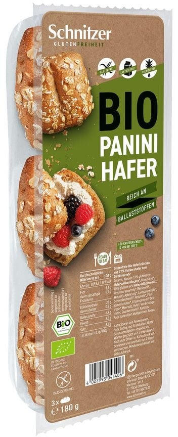 Schnitzer Panini Haferbrötchen Bio glutenfrei 180 g