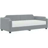 vidaXL Tagesbett mit Matratze 90 x 200 cm grau