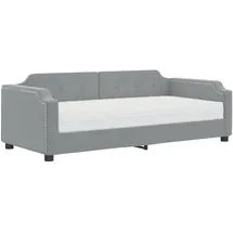 vidaXL Tagesbett mit Matratze 90 x 200 cm grau
