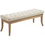 CLP Sitzbank Ramses Kunstleder Antik-hell Creme 120 x 46 x 38 cm