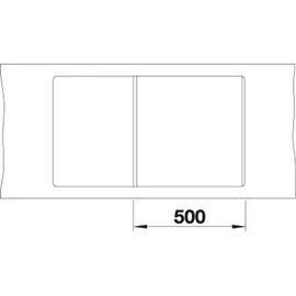 Blanco Metra 5 S-F felsgrau + Excenterbetätigung