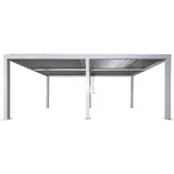 Proregal Carport 3,00 x 5,83 m weiß inkl. Regenrinne