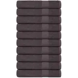 vidaXL Handtuchset 10-tlg. anthrazit