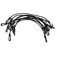 Hindermann Gummispanner mit Kunststoff-Haken, 28cm, 10er-Pack
