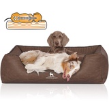 Knuffelwuff Tierbett Hundebett Columbia, Orthopädisch braun 63 cm x 85 cm