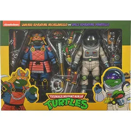 NECA Teenage Mutant Ninja Turtles Actionfiguren 2er-Pack Space Adventure & Samurai Turtles 18 cm