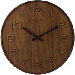Nextime Wanduhr Wood Wood Medium 3096BR