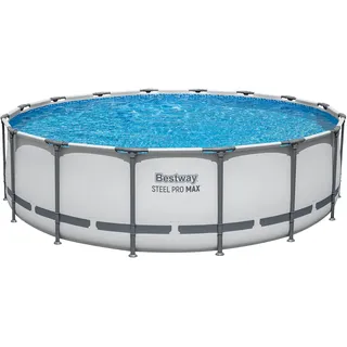 Steel Pro MAXTM Solo Pool ohne Zubehör Ø 488 x 122 cm, lichtgrau, rund