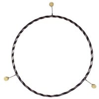 Hoopomania Hula-Hoop-Reifen Feuer Hula Hoop Reifen, 90cm, 3 Fackeln, 20mm (3-tlg) schwarz 20mm | Ø 90 cm