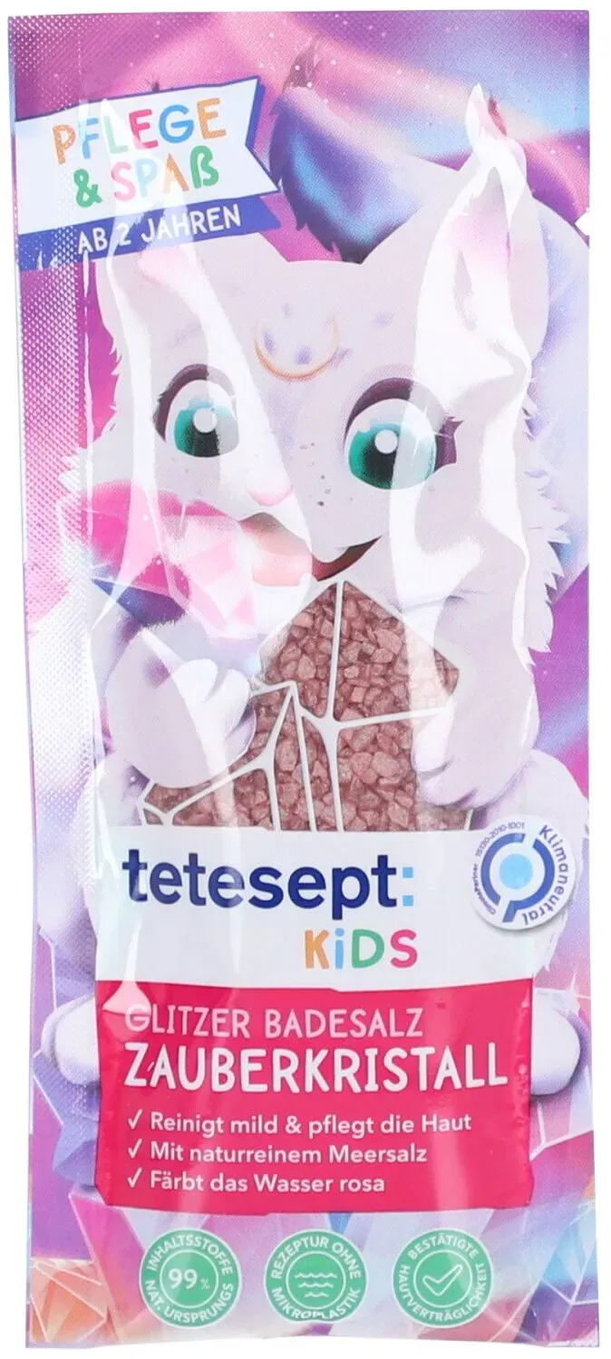 tetesept® Kids Glitzer Badesalz Zauberkristall