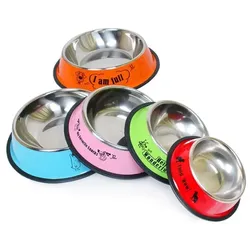 NUXIE® Rutschfester Metall-Hundenapf 22cm 600ml (zufällige Farbe)
