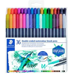 STAEDTLER 3001 Brush-Pens farbsortiert, 36 St.