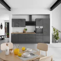 Nobilia Küchenzeile Flash II 330 cm grau