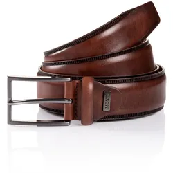 Ledergürtel MONTI "PORTLAND", Damen, Gr. 100, braun, Rindsleder, unifarben, casual,klassisch, Gürtel, aus strapazierfähigen und langlebigen Vollrindsleder leicht bombiert