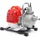 XPOtool Benzin Wasserpumpe 1,47 kW 15.000l/h 35m Förderhöhe, 38 mm Anschluss (1,5"), Gartenpumpe Motorpumpe mit 2-Takt-Motor