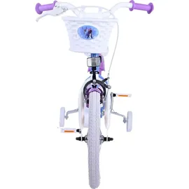 tpfsports Disney Frozen 2 Kinderfahrrad - Mädchen - Rücktritt + Handbremse - Blau/Lila