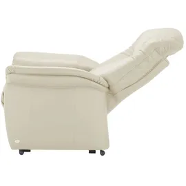 HIMOLLA Sessel 7706 Leder 101 x 112 x 101 cm Creme elektrisch