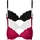 bonprix Push-up-BH BONPRIX "Push-up-BH mit feiner Spitze (3er Pack)", Damen, Gr. 85, Cup A, rosa (beerenrot, ecru, schwarz), Spitze, Obermaterial: 86% Polyester, 14% Elasthan. Futter: 100% Baumwolle.