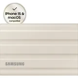 Samsung T7 Shield 1TB - Beige für PC/Mac