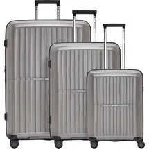 pactastic Collection 01 Koffer-Set 3-tlg. grau/coffee metallic