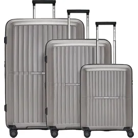 pactastic Collection 01 Koffer-Set 3-tlg. grau/coffee metallic