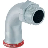 Geberit Mapress C-Stahl Übergangsbogen 90° mit AG d54 mm R2 verzinkt