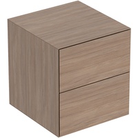 GEBERIT ONE Seitenschrank 2 Schubladen, Eiche/Melamin Holzstruktur