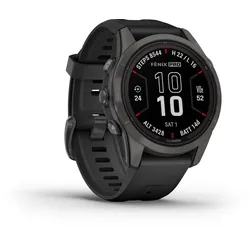 Garmin Fenix 7S PRO - Sapphire Solar schwarz/carbongrau