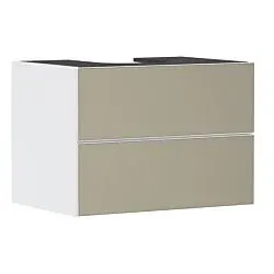 hansgrohe Xevolos E Waschtischunterschrank 54187390 780x555x550mm, 2 Schubladen, mattweiß, bronze Struktur