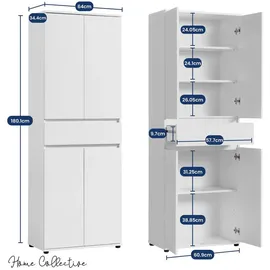home collective Schrank 64 x 34 x 180 cm Weiß