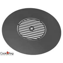 Cook King Grillplatte Ø 82 cm Stahl grau