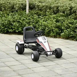 Homcom Go Kart weiß (66x57x104)