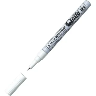 Pilot Pen Permanent Marker Super Color extra feine Spitze Weiß