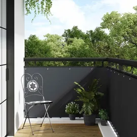 vidaXL Balkonverkleidung 160 x 300 cm grau Rattan 1 St.