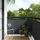 vidaXL Balkonverkleidung 160 x 300 cm grau Rattan 1 St.