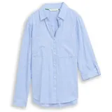 Tom Tailor With Slub Structure 1035247 Bluse Dreamy Blue 38