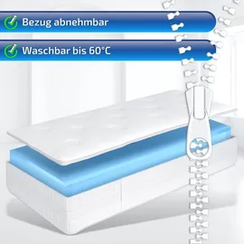Matratzen Perfekt Matratze 90x200cm Terra Med Box2, 33cm hoch Boxspring Härtegrad 4