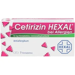 CETIRIZIN HEXAL Filmtabletten bei Allergien 7 St
