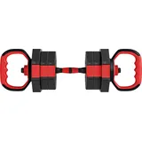 SPORTNOW 4-in-1 Hantelset Kurzhantel Set Kurzhanteln Langhanteln verstellbar 15 KG Hanteln Set Dumbbell mit Verbindungsrohr Sternverschlüsse Kurzhantelset für Krafttraining Zuhause   Aosom