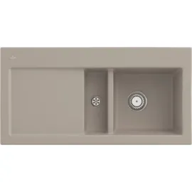 Villeroy & Boch Subway 60 rechts Einbauspüle almond Handbetätigung 1000 x 510 mm