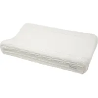 Meyco Baby Romantic Flower Wickelauflagenbezug (weich und hautfreundlich, aus 100% Baumwolle, waschbar, einfache Pflege, trocknergeeignet, Größe: 50 x 70 cm), Cremeweiß