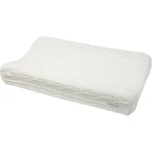 Meyco Baby Romantic Flower Wickelauflagenbezug (weich und hautfreundlich, aus 100% Baumwolle, waschbar, einfache Pflege, trocknergeeignet, Größe: 50 x 70 cm), Cremeweiß